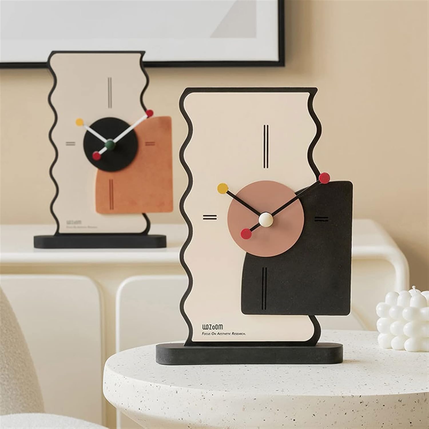 Mantle Clock Modern Simple Desk Clock Light Luxury High-end Home Decoration Interior Decoration Gift Desk Clock Vintage Mantel Clock (Color : D)