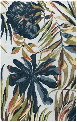 Alora Decor Mirage 5' x 7'6" Floral White/White/Blue/Green/Yellow/Orange Rug