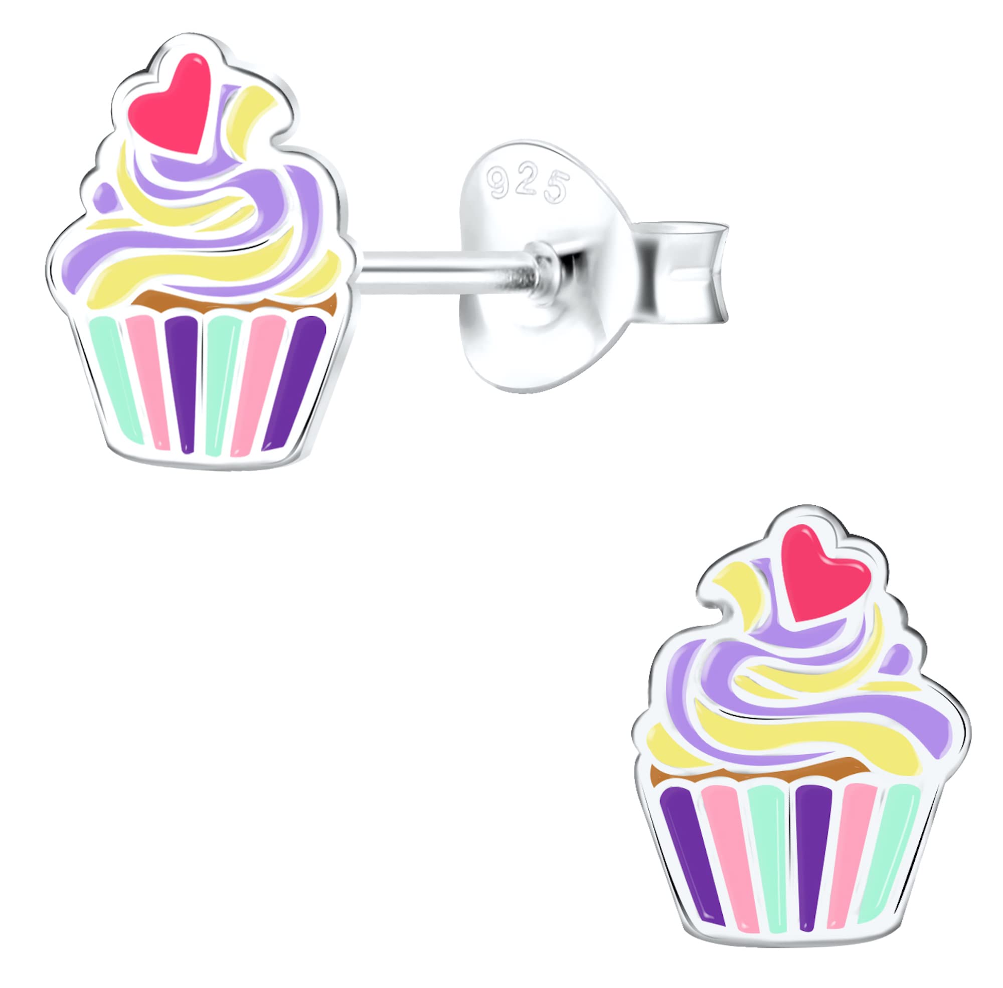 Aww So Cute 925 Sterling Silver Hypoallergenic Cupcake Stud Earrings for Babies, Kids & Girls | Diwali Gift/Birthday Gift | Comes in a Gift Box | 925 Stamped with Certificate of Authenticity | ER1937 (B09N1PNQ2X) Amazon Price History, Amazon Price Tracker