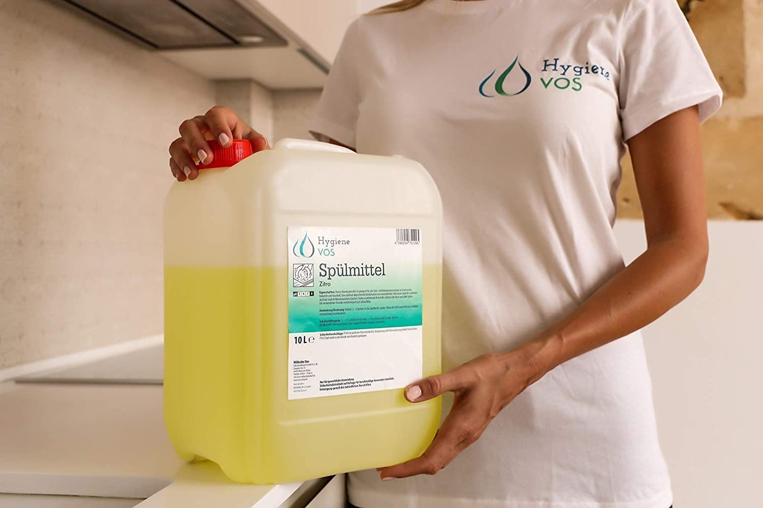 Hygiene Vos Detersivo per lavastoviglie Citro 5 Litri Ecologico ad alto potere sgrassante Detersivo perfetto per gastronomia, industria e casa
