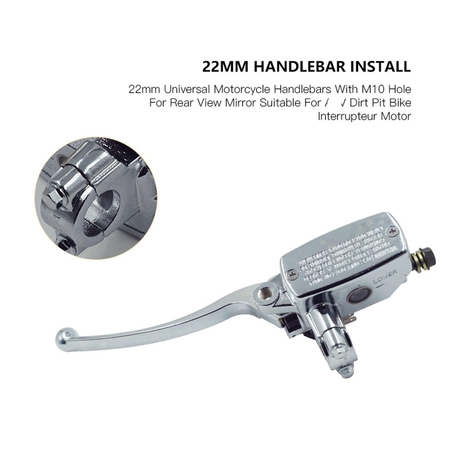 Leva Della Pompa Idraulica Cilindro Principale Frizione Freno Motociclo Universale Da 7/8 "22mm Per Ha&rley Per Ya&maha Per Suzuki Per Ho&nda Leve Frenos Friziones