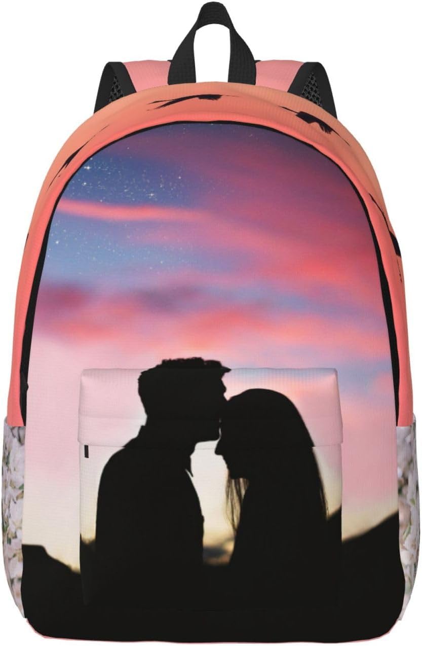 Custom Backpack Personalized Laptop Backpack Design Photo Name Text Image Casual Large Capacity for Men Women (Style 1-S)