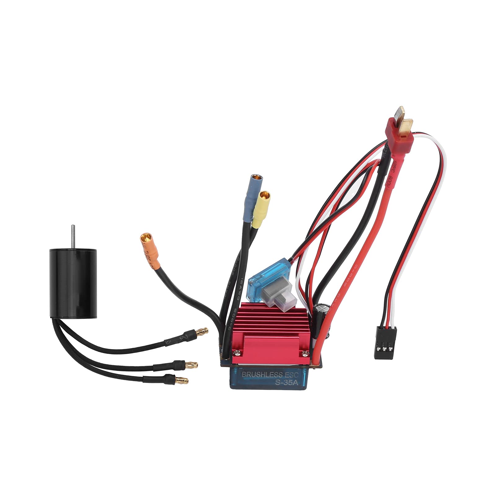Bürstenloser 2435 4500KV Motor ESC Combo, 35A Regler für 1/16 1/18 RC Autos