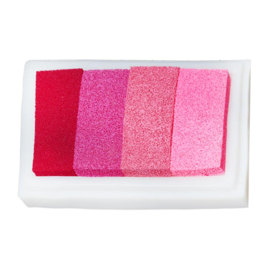 LOOM TREE 4 Shade Colors Ink Pad Fingerprint Korea DIY Craft Embossing Colorful Pink 1