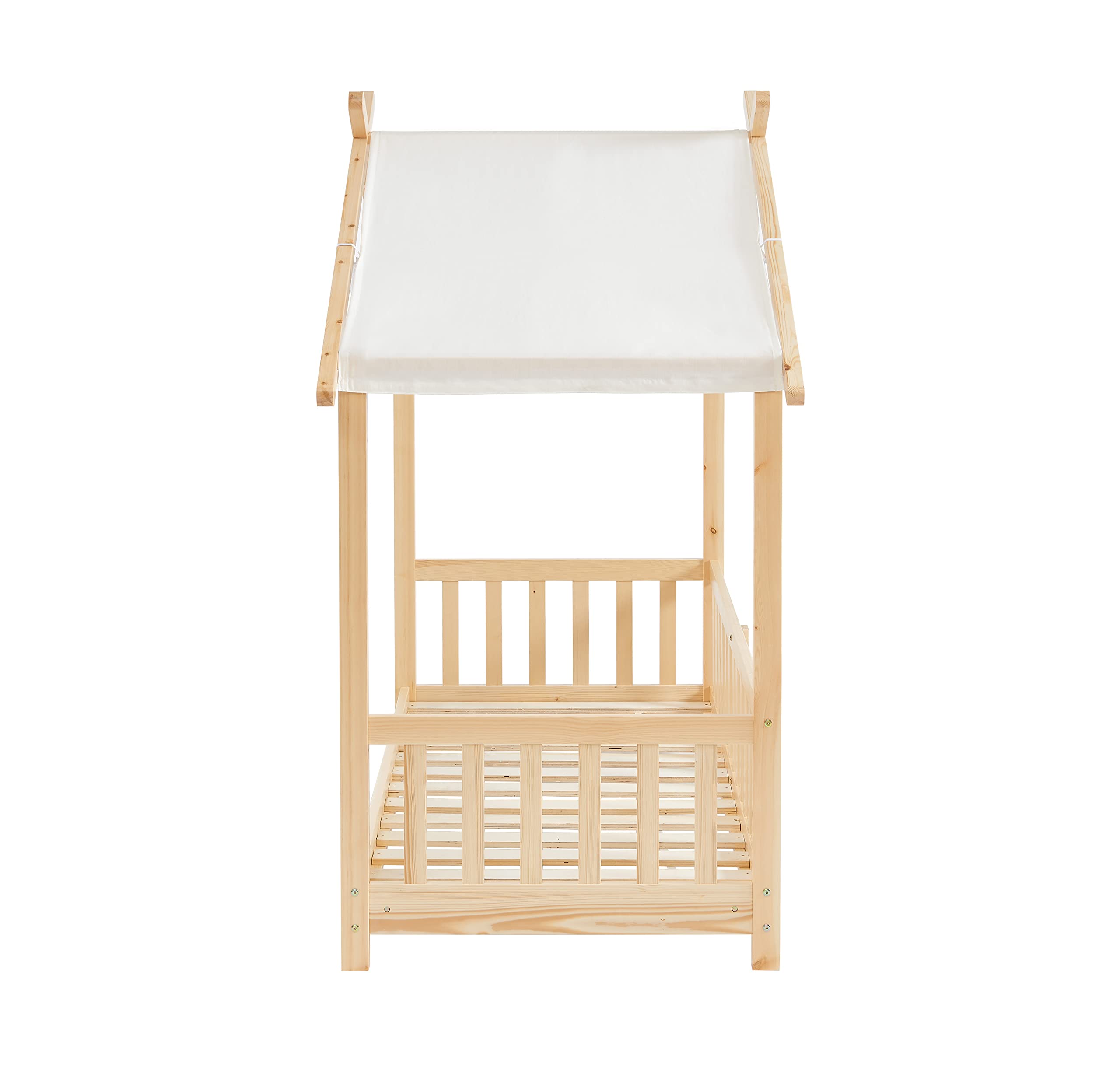 BAÏTA Lit Tente Tiny pin Massif 70x140 sommier Inclus