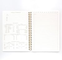 Vista 3 de DesignWorks Ink Spiral Notebook – Large 8.25" x 11.625" Planner Notebook Journal with Lined, Perforated Pages – Twin Wire Soft Cover Journal with