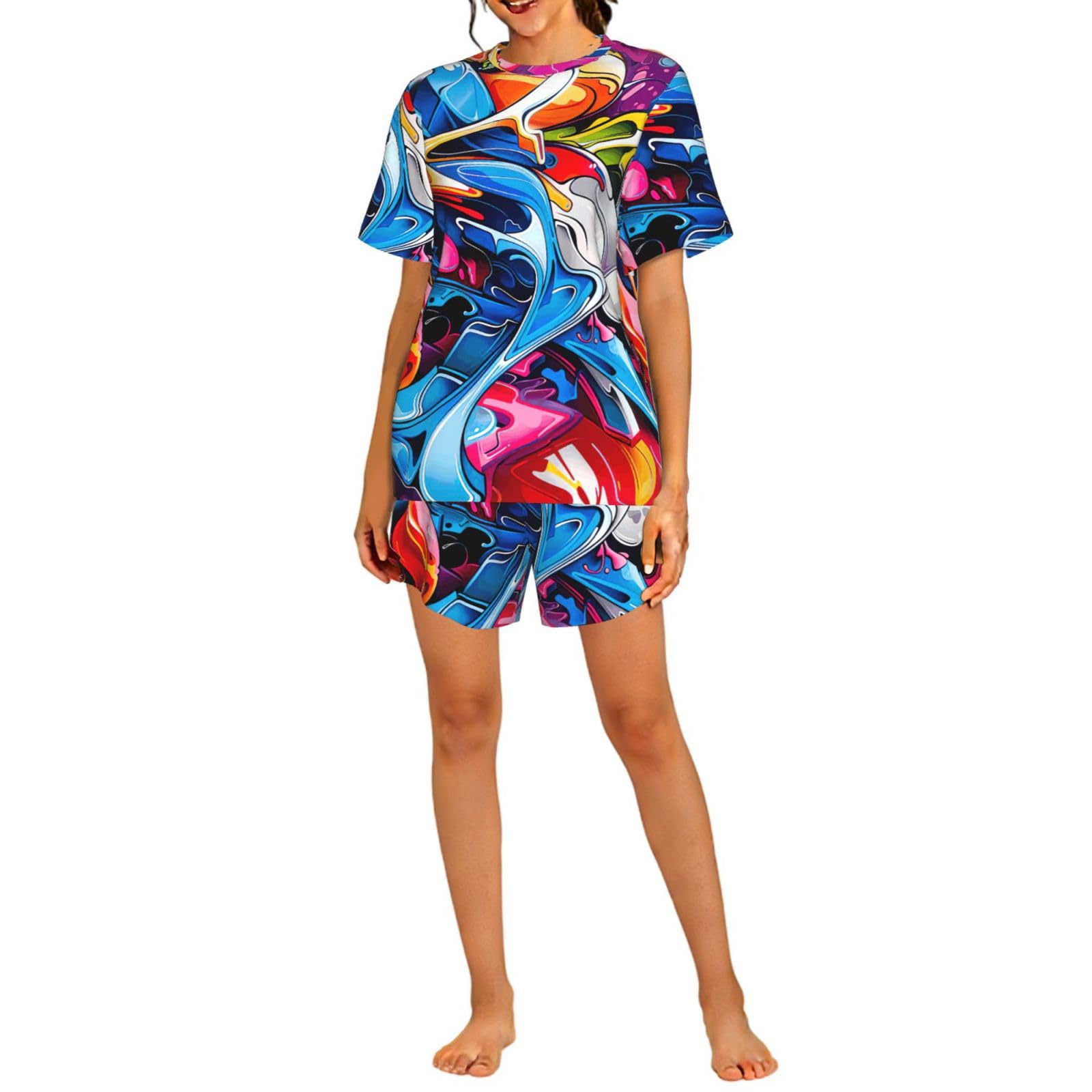 Estampado de graffiti duradero para evitar el desgaste del diseño textil 8