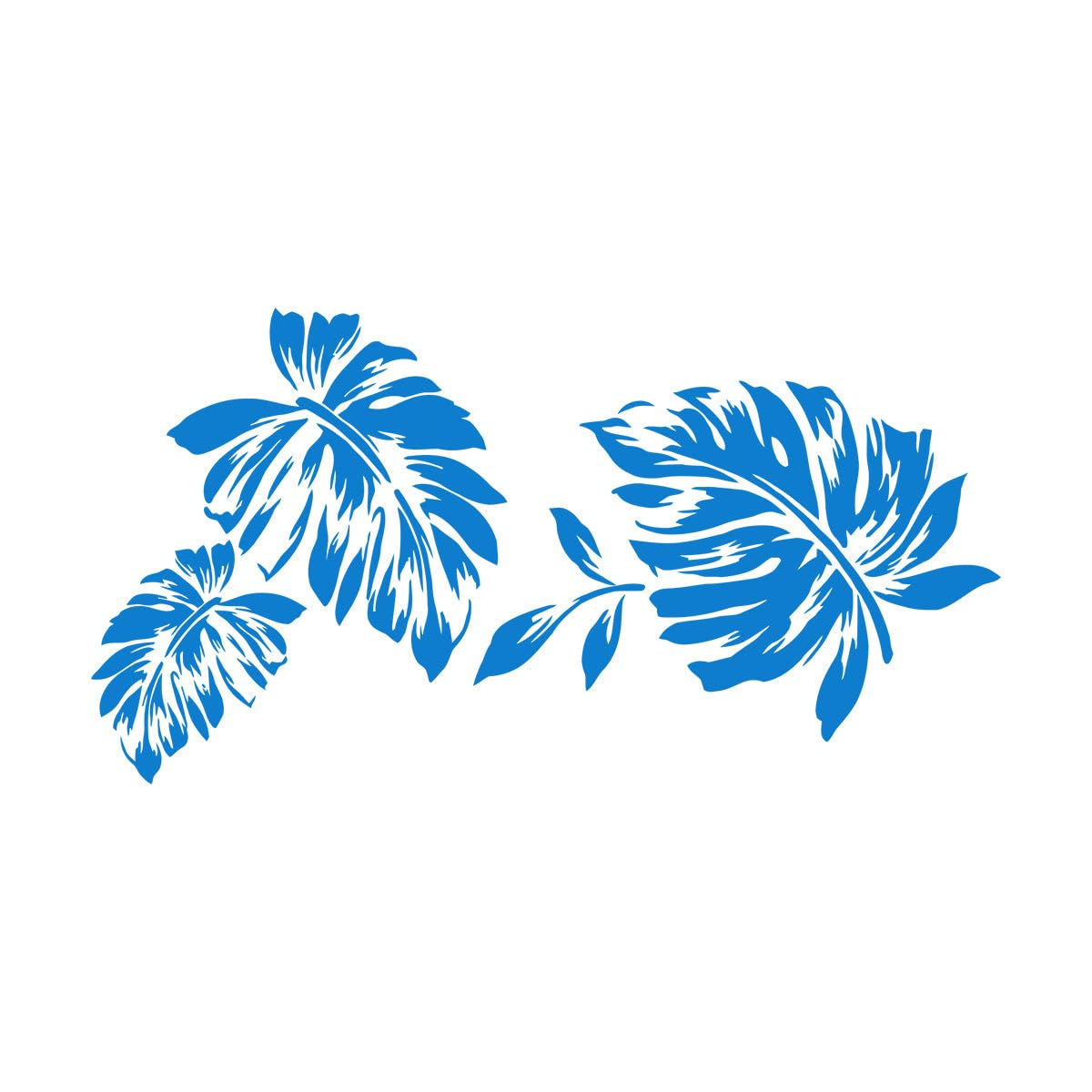 Leaves Foliage Vinyl Wall Decal for Living Room Nature Style Room Decor Wall Stickers Modern Home Interior Design Removable Extra Large - 74x139cm