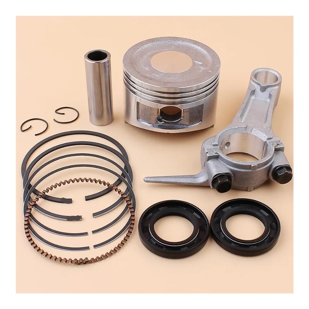 Kit de Sello de Aceite de cigüeñal de biela de Anillos de pistón de 68mm Apto for cortacésped de Motor H GX160 168F 5.5HP 91202-ZL8-003