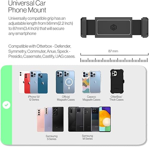 Miniatura 5 de Simpl Grip - Soporte para teléfono para salpicadero, soporte de agarre rápido de un solo toque compatible con iPhone 12-17 y iPhone Air y