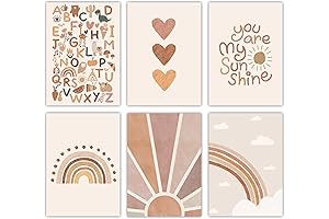 Canssape Boho Rainbow Nursery Wall Decor