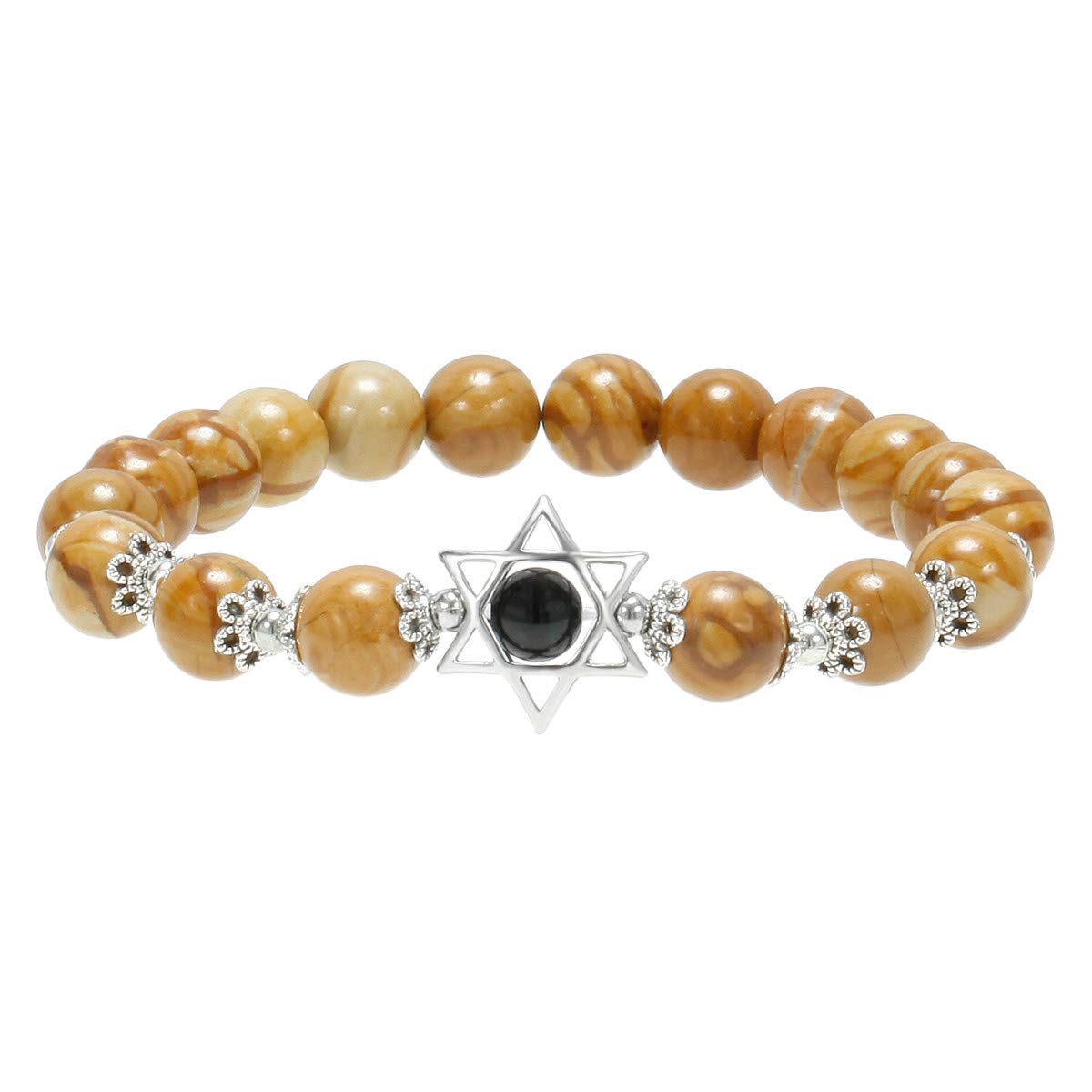 mookaitedecor 7 Chakra Steine Armband für Heilung Yoga Energ