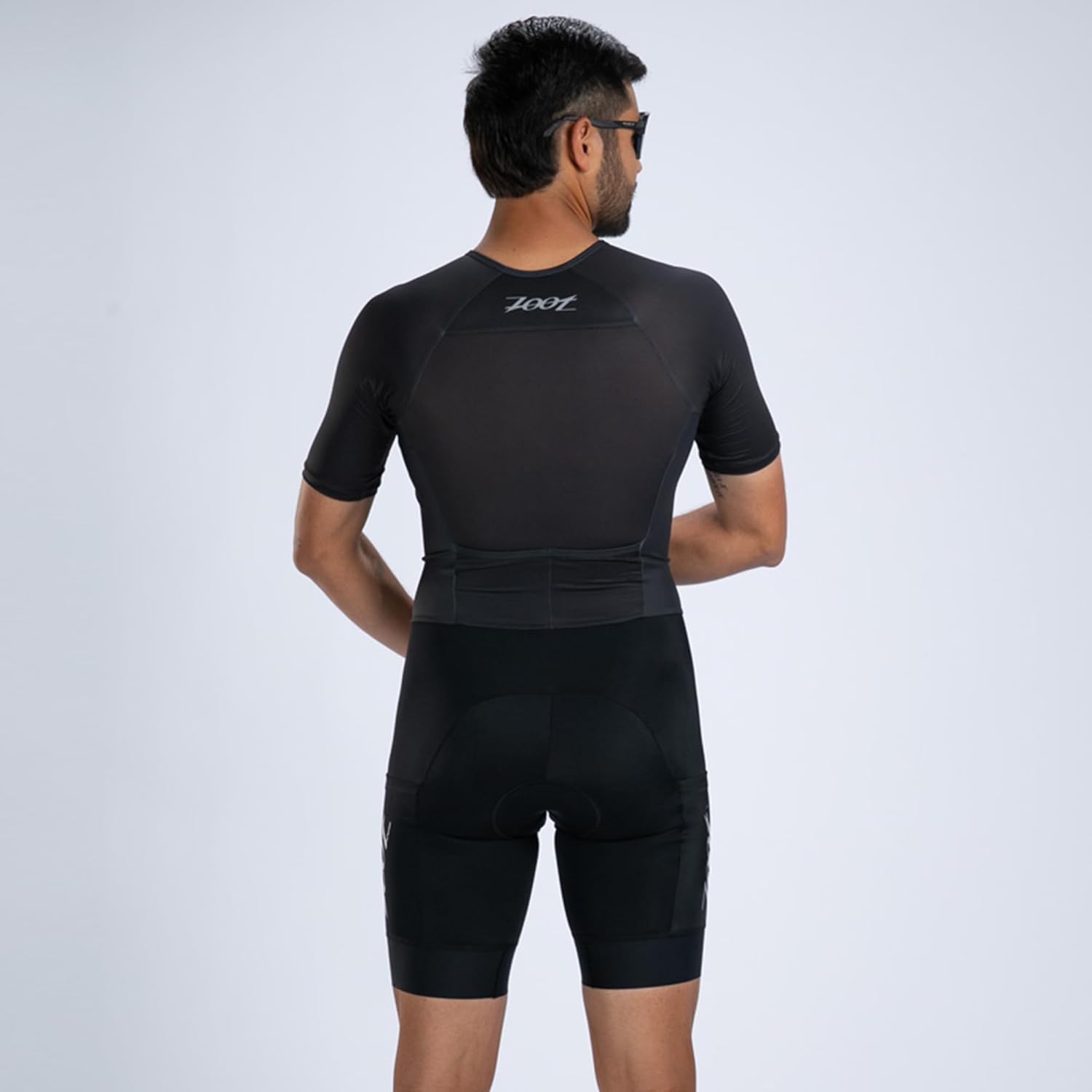 Zoot Men’s Core Tri Aero FZ Racesuit, Short Sleeve Moisture-Wicking Triathlon Suit, Plush Chamois & Storage for Race Day - Image 4