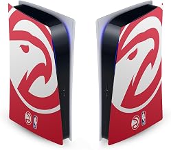 Head Case Designs Officially Licensed NBA Oversized Atlanta Hawks Logo Vinyl Faceplate Sticker Gaming Skin Decal Cover Compatible With Sony PlayStation 5 PS5 Digital Edition Console