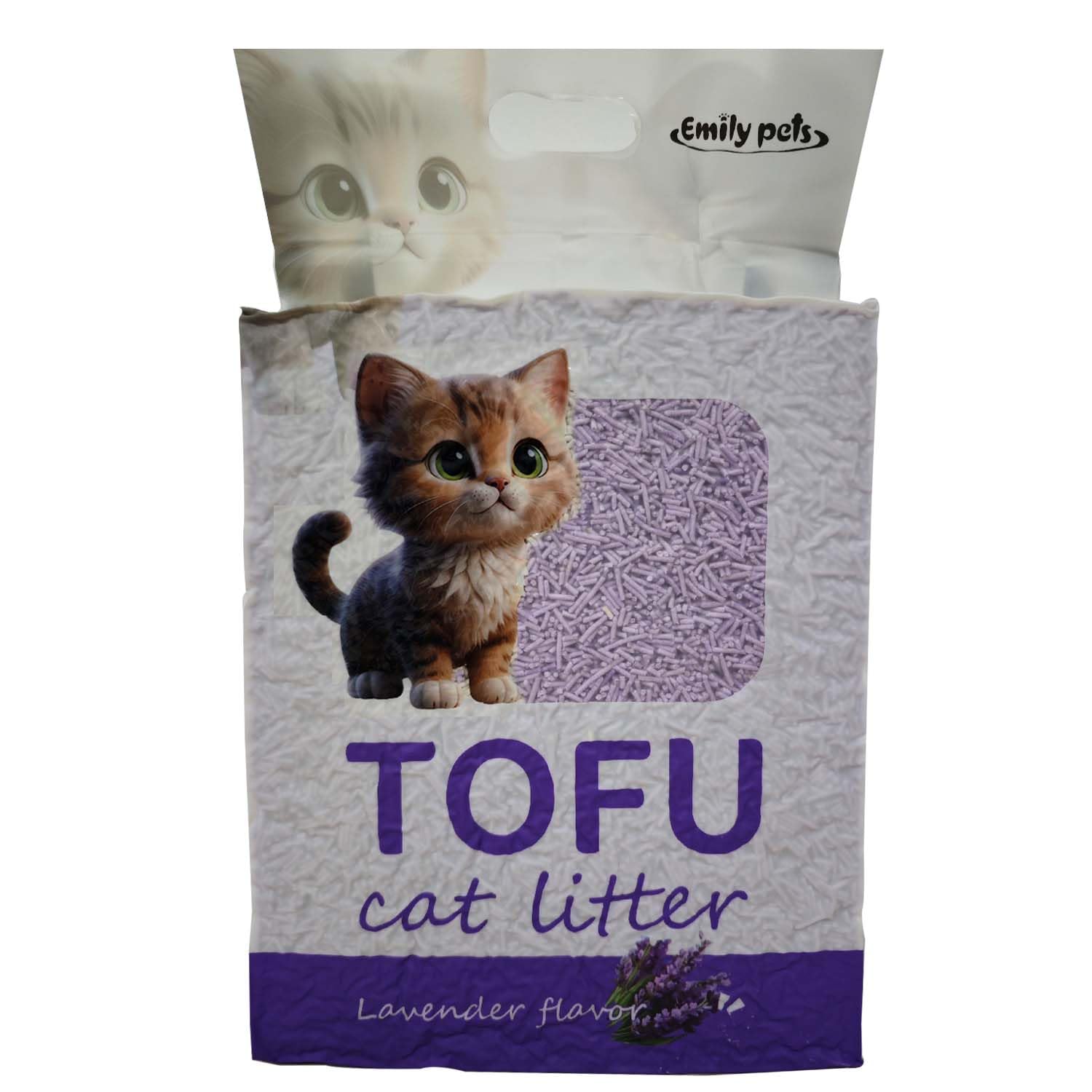 Emily Pets Emily Pets Tofu Flushable Clumping Cat Litter - (Lavender), 6 L-picture-34