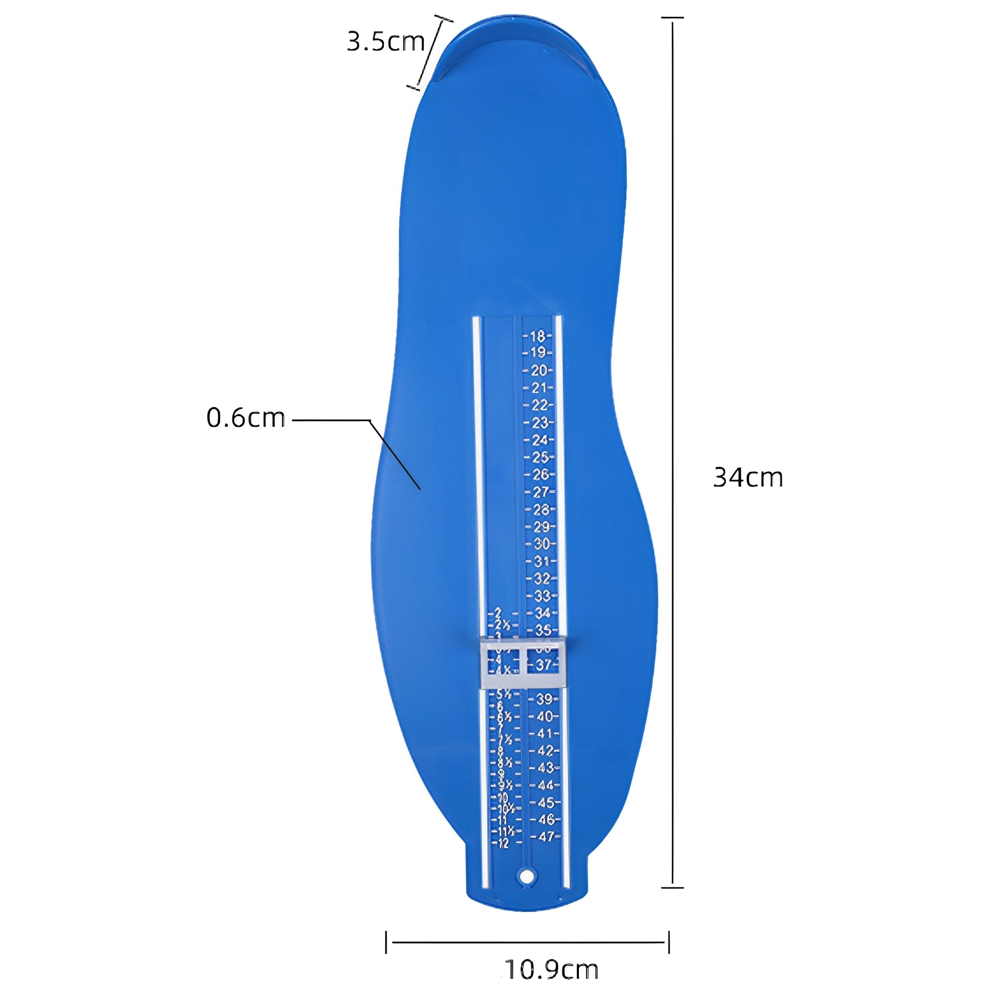 Mesure Pied Enfant, Appareil De Mesure De Pied, Appareil De Mesure De Pied Professionnel, Appareil De Mesure De Taille De Chaussure, Convient Aux Enfants Et Aux Adultes, Taille Uk / Eu