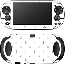 'Disagu SF de 102302 _ 1040 Diseño Protector de Pantalla para Sony Playstation Vita – Diseño pequeños Ancla – Azul de Color Rojo Transparente