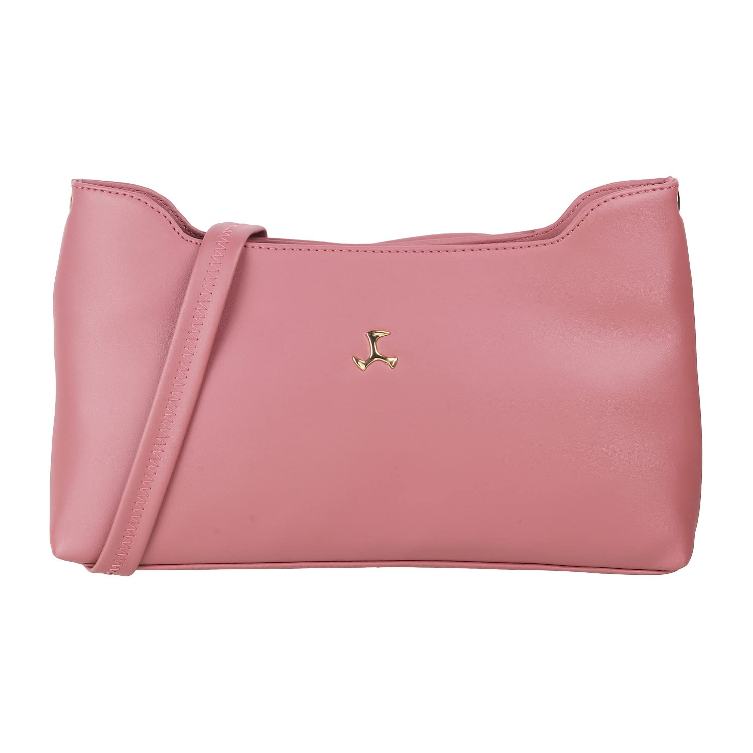 Mochi Women Peach Zip Top Sling Bag (66-7213) (B09W1B99PS) Amazon Price History, Amazon Price Tracker