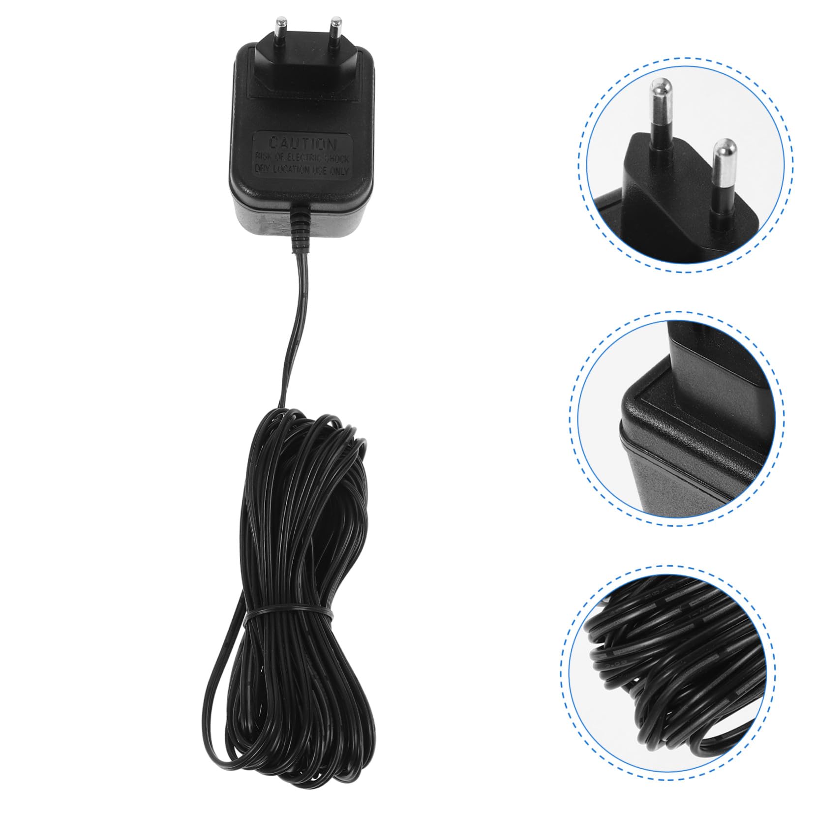 TEHAUX Netzteil 2. Generation Türklingel Transformator 24v500mah mit Stabilem Netzteil und Langem Kabel für Sicheren Heimgebrauch