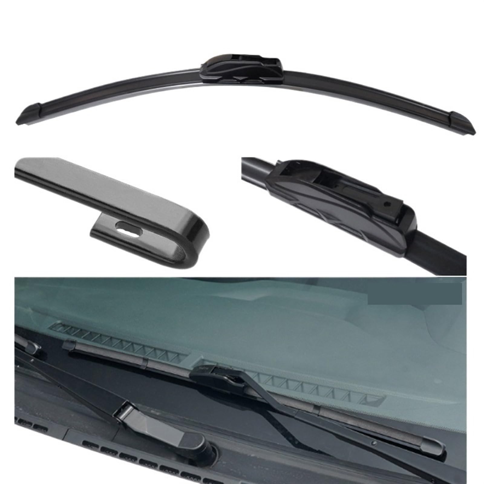 Spazzole tergicristallo Auto Auto Tergicristallo Anteriore Posteriore Spazzole Tergicristallo Parabrezza Finestra Auto Pioggia Set Kit Compatibile con Peugeot per 107 2005-2014