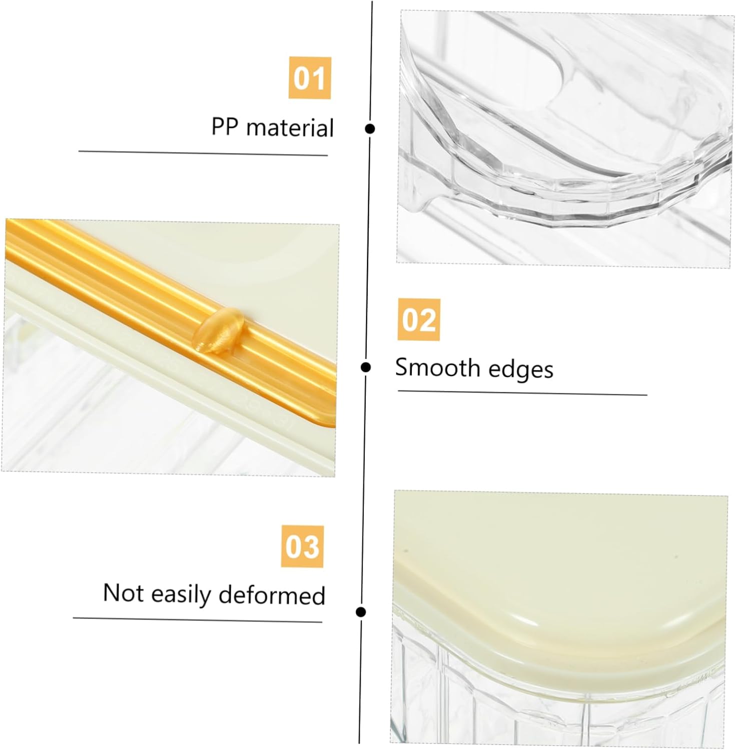 Automatic Rolling Egg Holder for Refrigerator 3-Layer Egg Storage Container Removable Tray