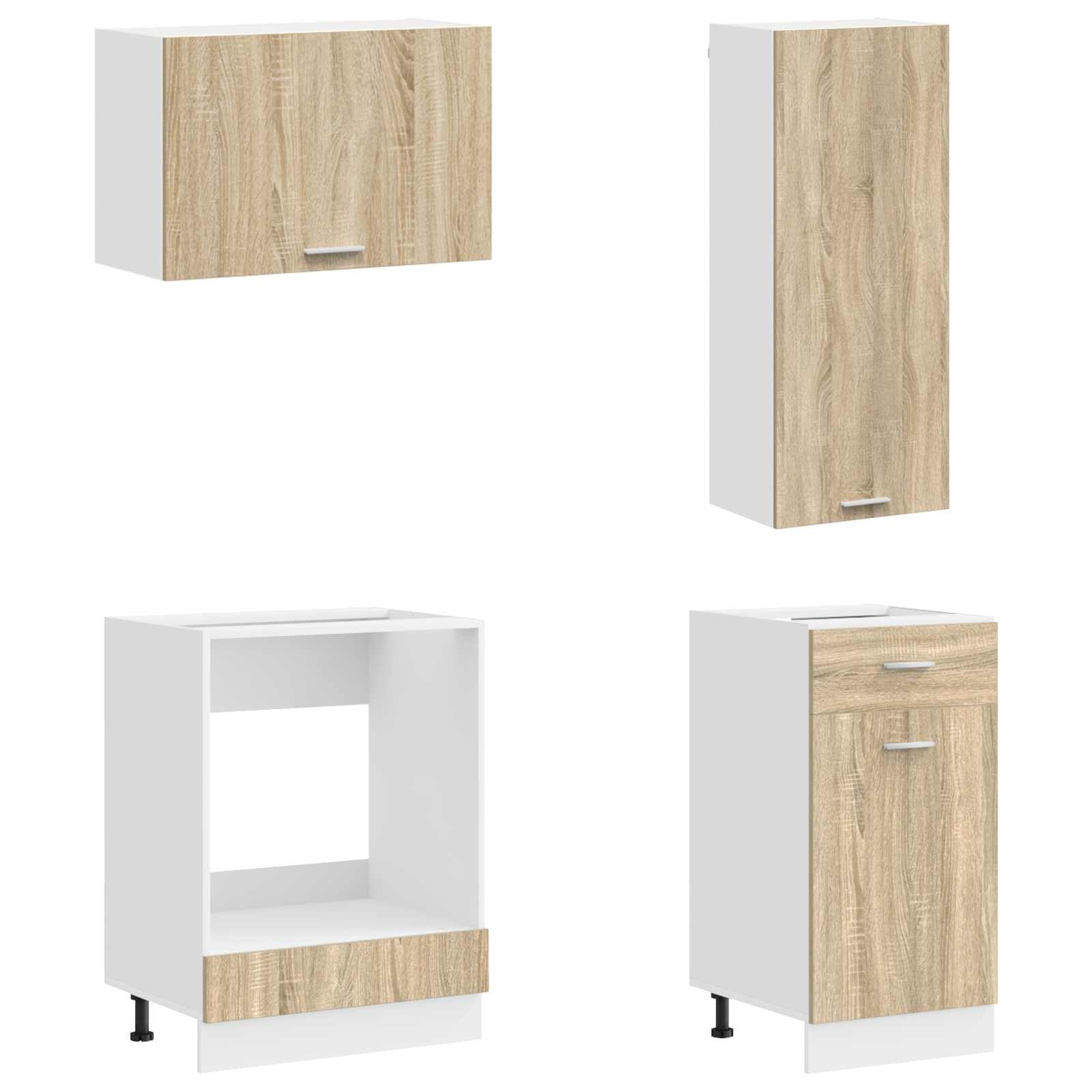Unita Cucina LYON 8 pz Rovere Sonoma Legno Ingegnerizzato