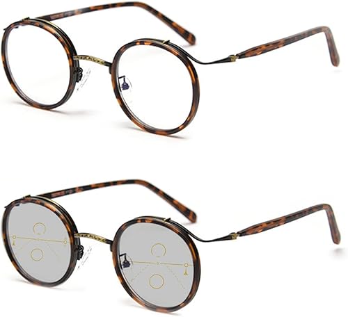 COTIA Gafas de lectura fotocrómicas progresivas multienfoque de transición para hombres y mujeres