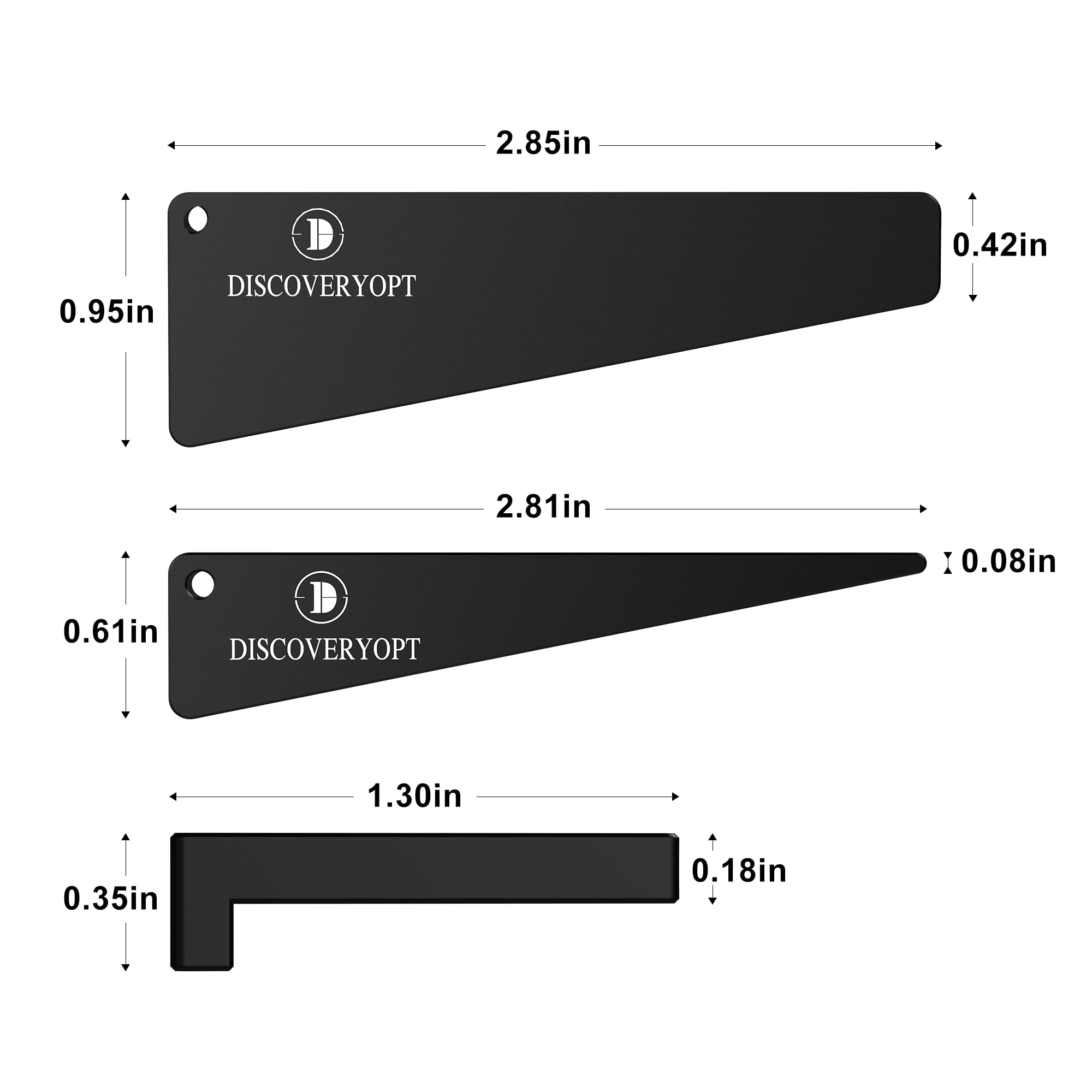 DISCOVERYOPT Scope Level Combo for Rifle Scope Mounting, Scope Leveling Kit, Scope Level Wedge in One-Piece Mounts or Scope Rings