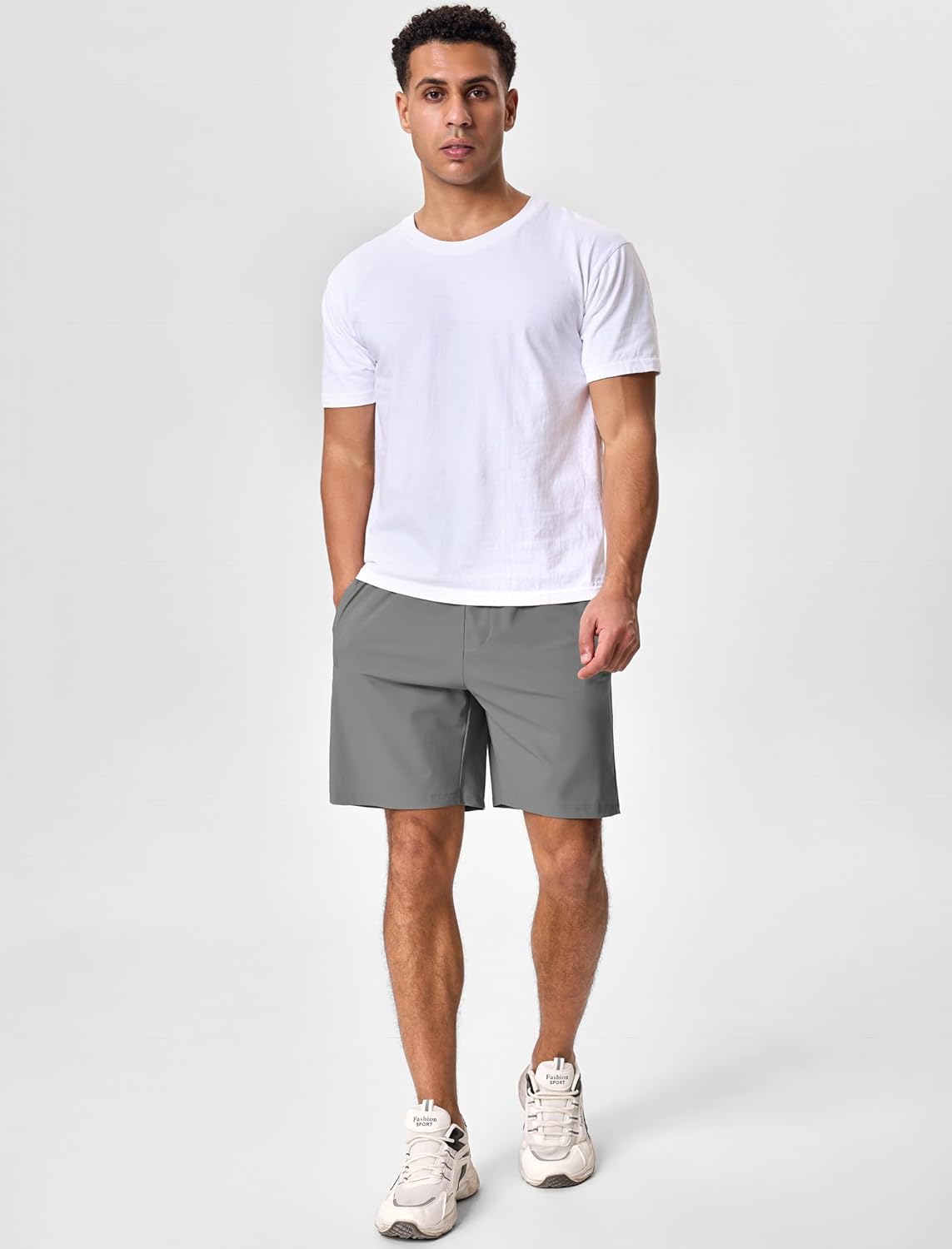 SILKWORLD Men’s Running Shorts 3 PCS Including 2 Pieces of Quick Dry Mens Athletic Shorts with Compression Liner & 1 No Liner Gym Workout Shorts for Men