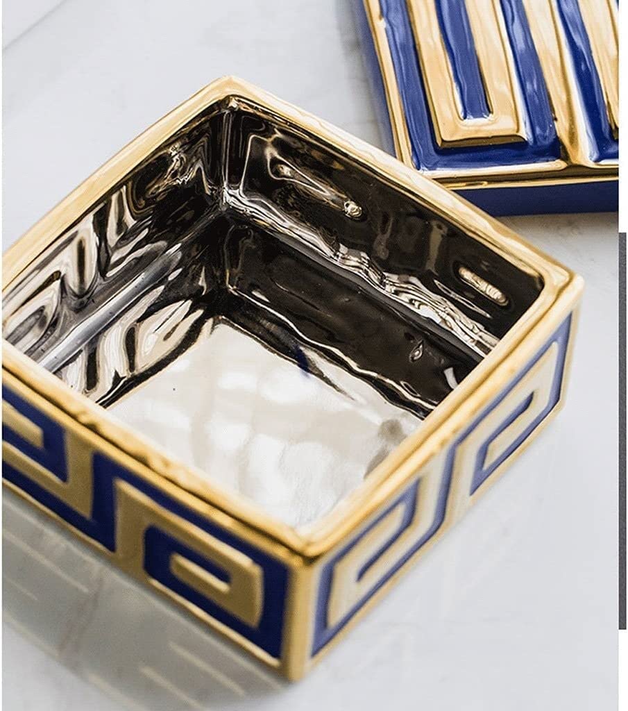Organizer na Biżuterię Ceramiczne Pudełko Na Pamiątki Podróżne Pozłacane Etui Biżuterię Organizer Pierścionek Naszyjnik Bransoletka Etui do Przechowywania