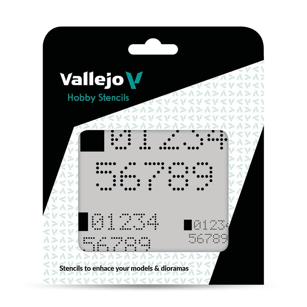 Vallejo AV Stencils - Digital Numbers