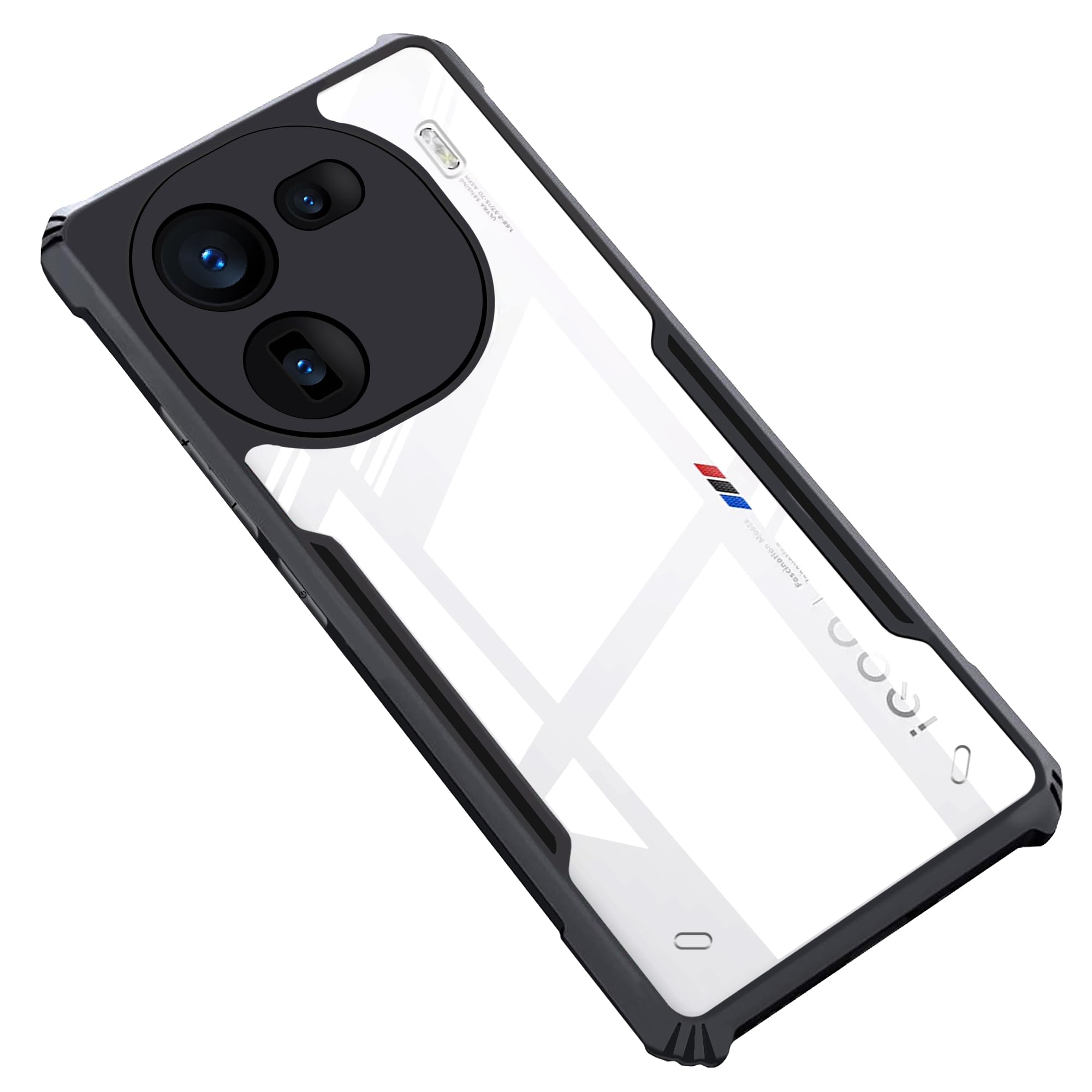 CEDO iQOO 12 (5G) Back Case Cover | Camera Protection Shockproof Bumper-Edge | Acrylic Crystal Clear 360 Degree Protection TPU+PC | Transparent Eagle Back Case Cover (Black) (B0CPPSHXCW) Amazon Price History, Amazon Price Tracker