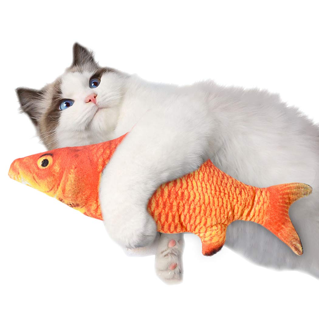 SOWUNO Electric Fish Cat Toy Catnip Imitation Plush Fish Realistic Moving Cat Toy Cat Kicker Fish Toy with Catnip (B08M3DY5X9) Amazon Price History, Amazon Price Tracker