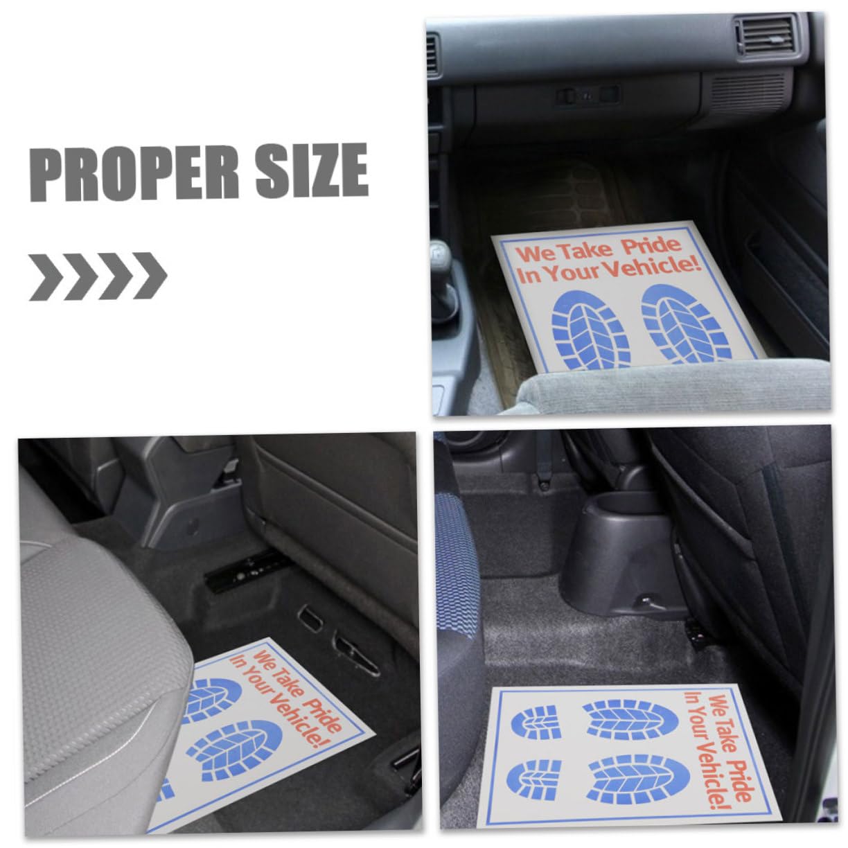 OUNONA 80 Arkuszy Mata Papierowa Wnętrza Samochodu Maty Podłogowe Papierowe Maty Do Stóp Pojazdu Maty Podłogowe Samochodowe Akcesoria Serwisowe Dla Branży Motoryzacyjnej Maty Podłogowe