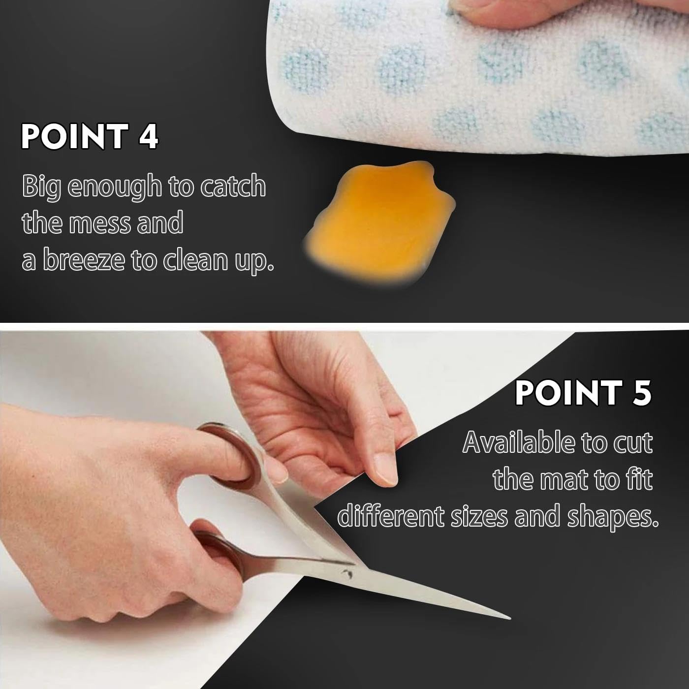 Tapis De Protection De Comptoir De Cuisine Napperon De Couleur Unie Imperméable Et Résistant À L'huile Tapis De Table Antidérapant Polyvalent De Très Grande Taille Isolation Tapis En Silic