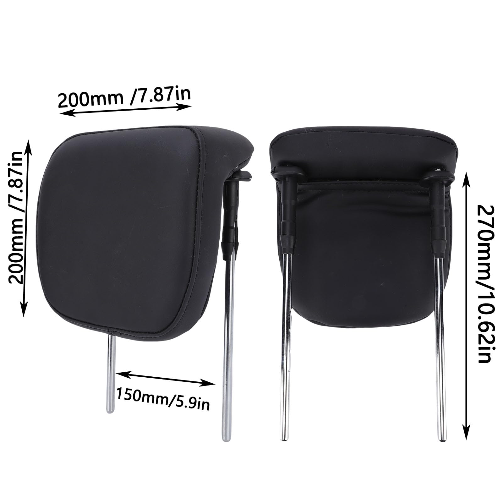 Poggiatesta per Auto Memory Foam Comodo Cuscino di Supporto per il Collo Cuscino Poggiatesta di Ricambio Universale in Pelle PU per Seggiolino Auto