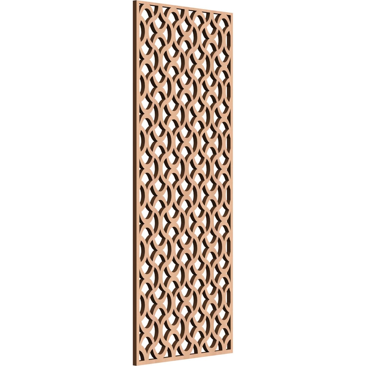 Resort Decorative Pierced Fretwork Wood Wall Panels, 13 3/8"W x 34 3/8"H x 3/8"T, Alder