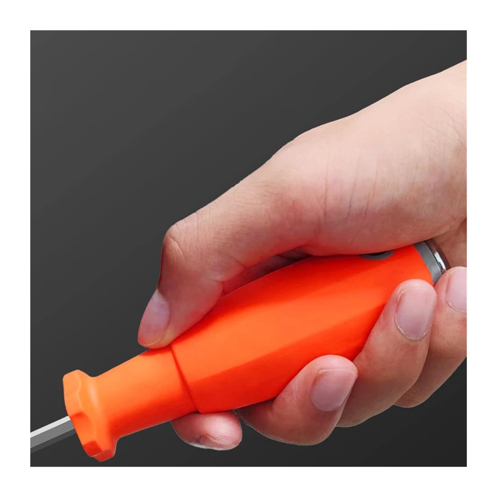 Kit De Destornillador Plano Y Cruzado Con Aislamiento Magnético | Herramienta manual de seguridad for fijación y mantenimiento mecánico.(12pcs orange)