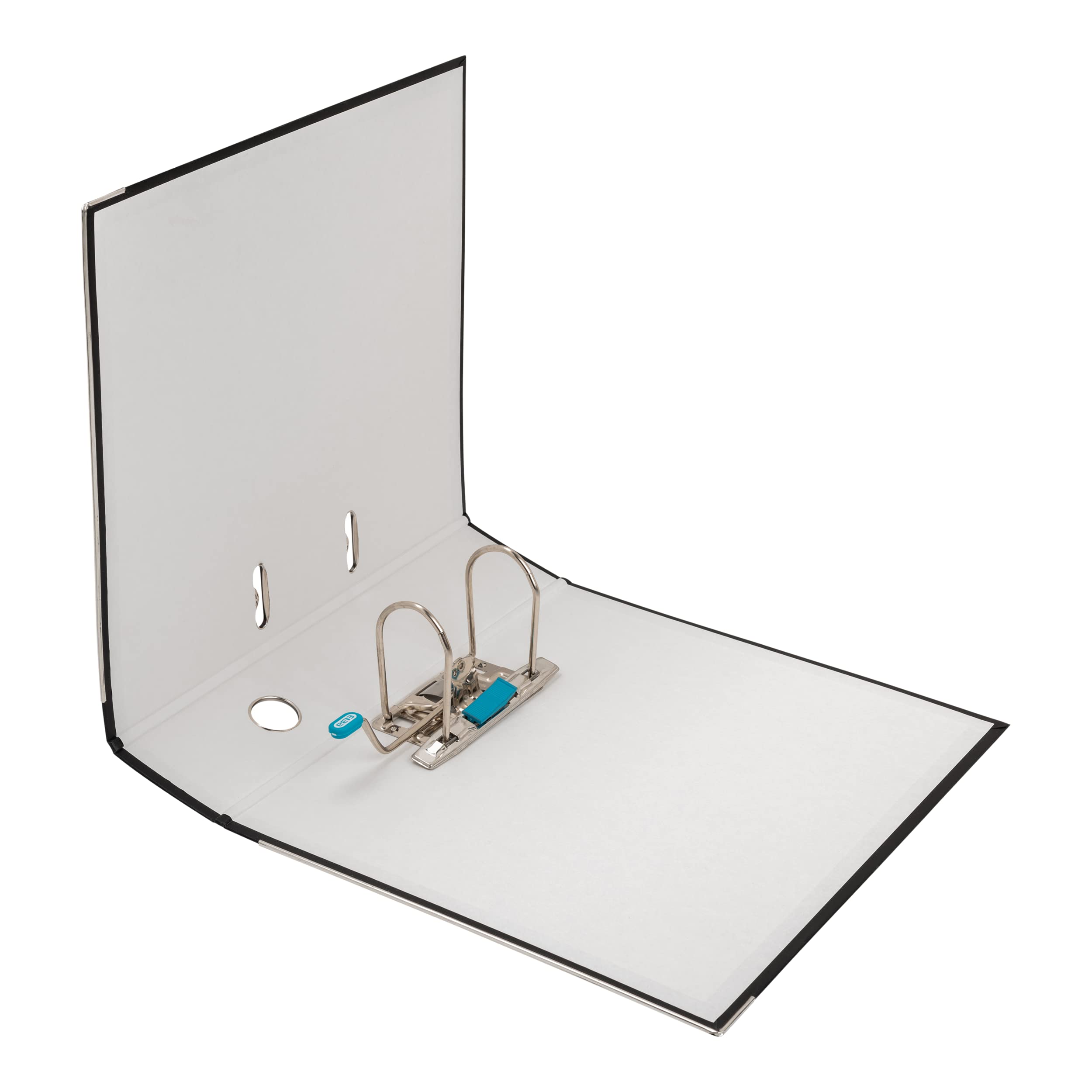 Elba 10456SW Smart Pro Lot de 10 classeurs avec étiquette de tranche interchangeable Noir Largeur 8 cm Format A4