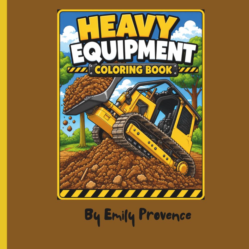 Heavy Equipment Coloring Book