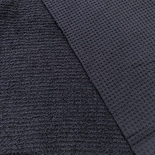 Tissu piqué gaufré coton éponge marine 10m pour coudre vos serviettes de bain maison