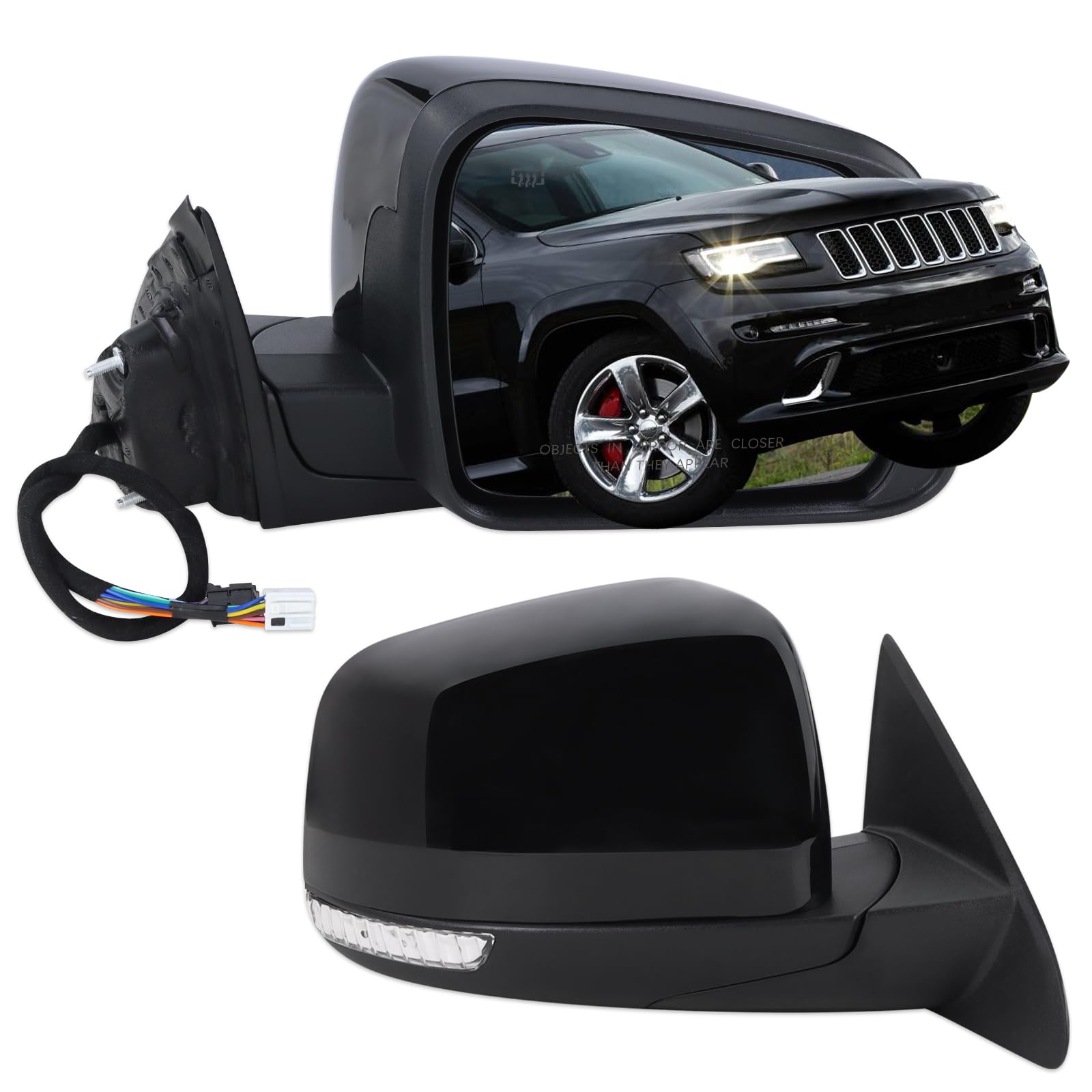 Amazon.com: Lqito Right Passenger Side Mirror Fits 2014-2021 Jeep