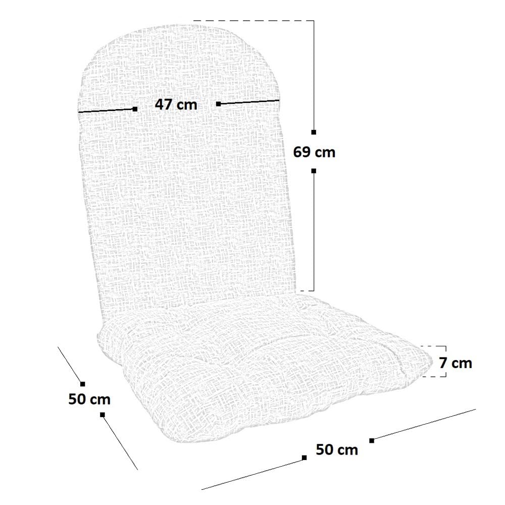 OKAFFAREFATTO MADDALONI Cuscino per dondolo in bambu fantasia beige