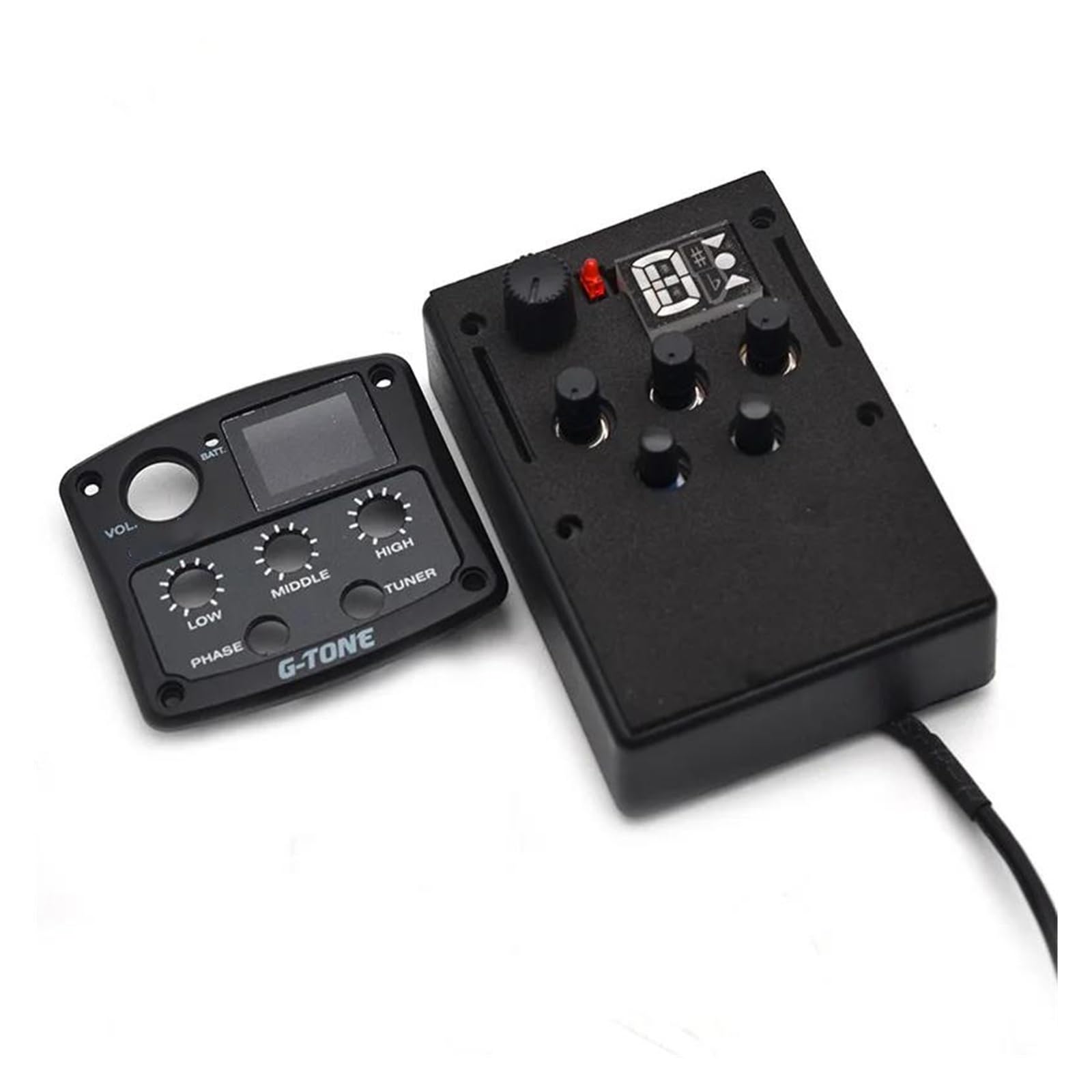 Przedwzmacniacz Do Gitary Akustycznej Serii G-Tone, 3-pasmowy Korektor EQ, Tuner LED, Czarny Części zamienne do przetworników gitary akustyczne(3)