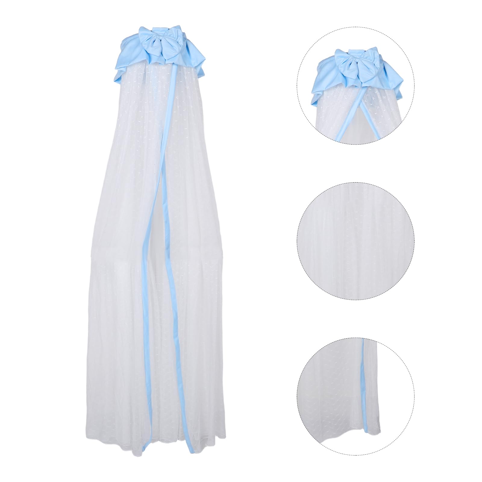 HEALLILY Zanzariera per Culla Pieghevole e Acciaio con Copertura a Baldacchino, Facile da Installare, Stile Chic e Adatta a Neonati e Lettini