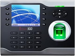 GUSAJ Attendance Machine TCP/IP USB Biometric Fingerprint Time Clock Office Attendance System Recorder Employee Machine Free Software Clock In And Out Machine (Color : IClock300)