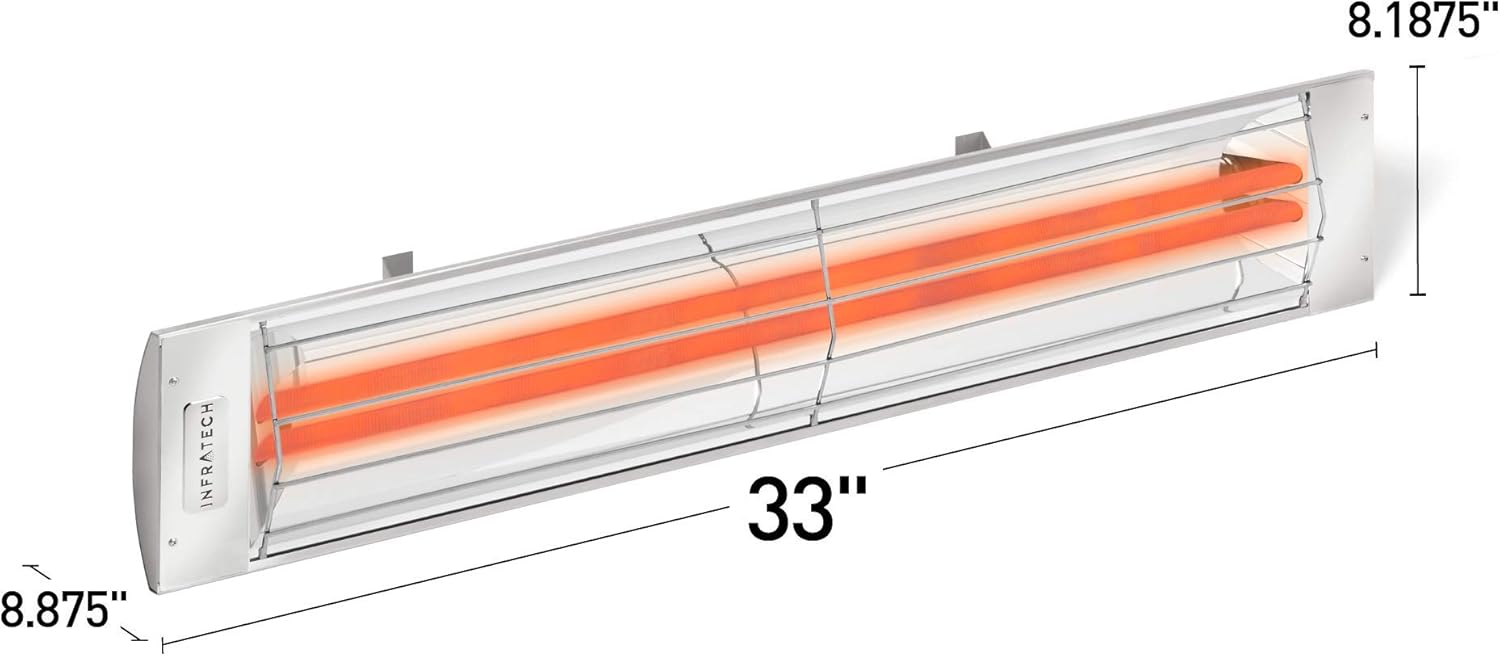 Frее Shірріng оƒƒеr Infratech CD-3024 WH Stainless Steel 33” Dual Element Fixture 3000 Watt, 240 Volt, White Finish Bіg Sаlе Infratech CD-3024 WH Stainless Steel 33” Dual Element Fixture 3000 Watt, 240 Volt, White Finish