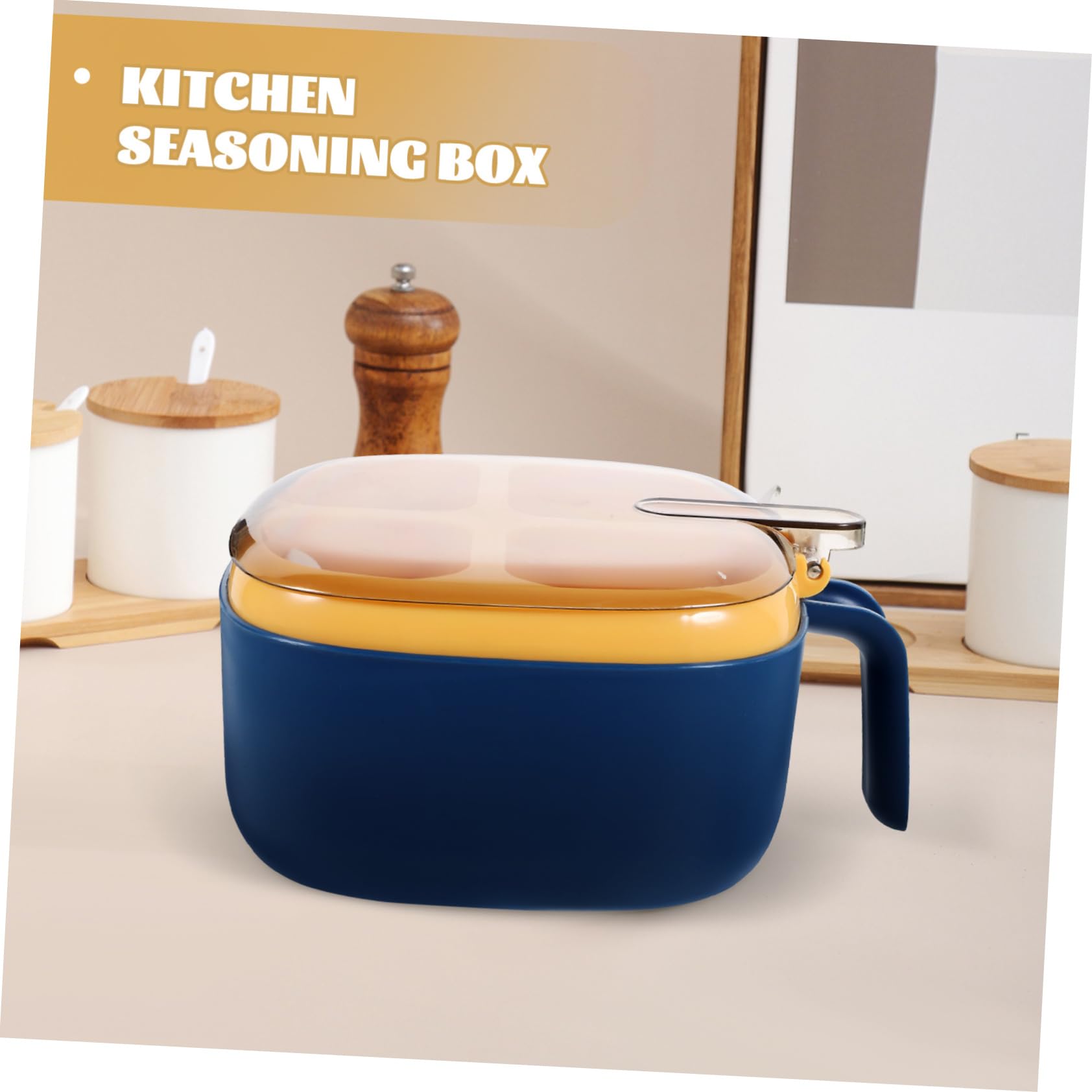 ABOOFAN Boîte De 5 Pièces boîte à condiments matériels de cuisine récipient pot à épices compact pot à épices domestique délicat boîte à épices assaisonnement Plastique