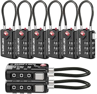 SURE LOCK TSA Compatible Travel Luggage Locks...,