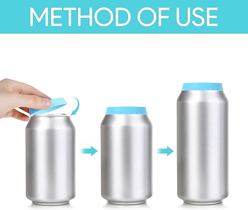 Miniatura 5 de 12 tapas de silicona para latas de refresco, cubiertas reutilizables para latas de cocaína para refrescos, protectores de botellas a prueba de